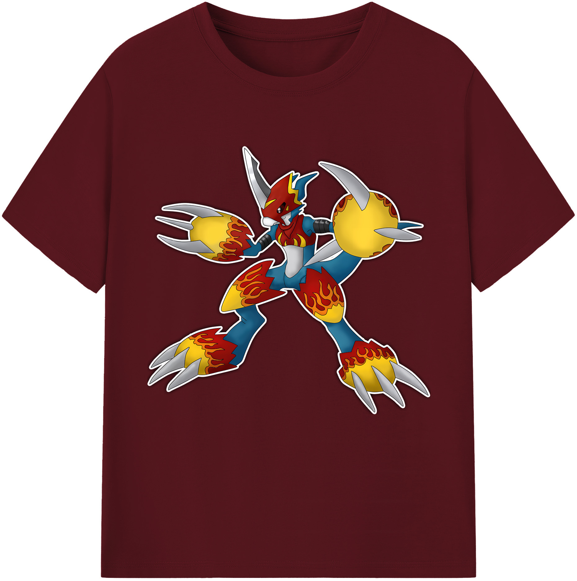 （画像用） Digimon デジタルモンスター/デジモン 綿100％半袖Tシャツ（フロントプリント）